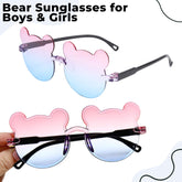 Kids Sunglasses Stylish and Compact Kids Eyewear for Summer (Pink)